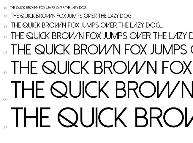 Dolce Vita font waterfall